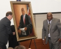 Artist Harold Davis and Judge Adams